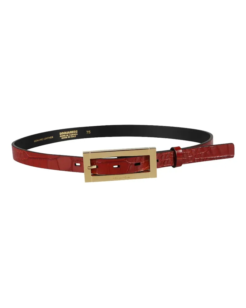 Dsquared2 leather belt - Rot Rot