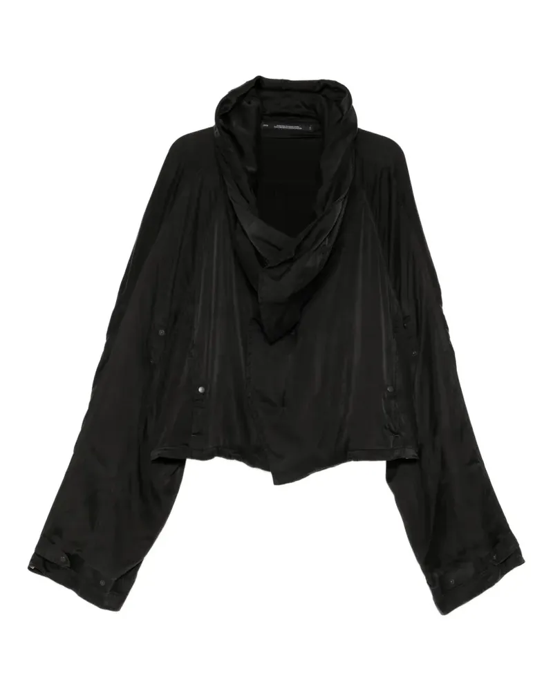 Julius Cropped-Jacke mit Kapuze - Schwarz Schwarz