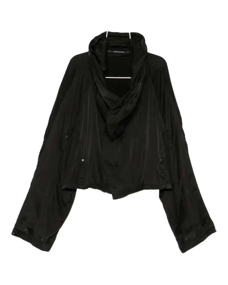 Julius hooded cropped jacket - Schwarz Schwarz