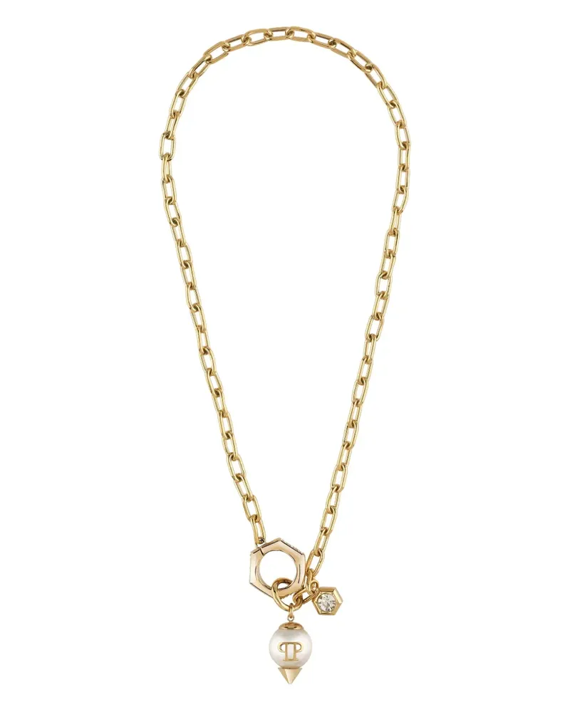 Philipp Plein Rhapsody crystal-embellishment necklace - Gold Gold