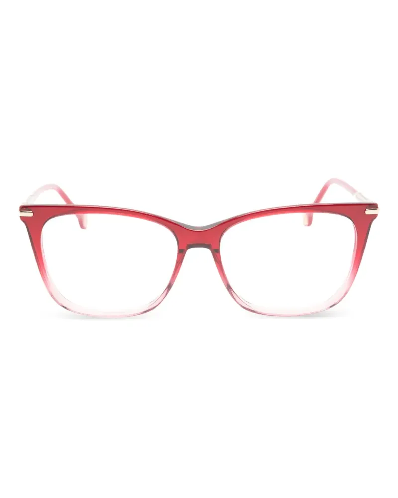 Carolina Herrera New York Brille mit Farbverlauf-Optik - Rot Rot