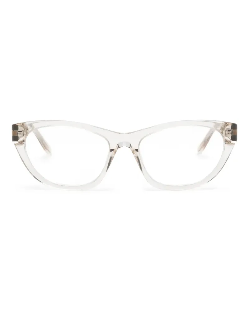 Balenciaga Brille mit geometrischem Gestell - Nude Nude
