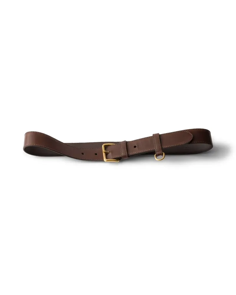 Prada Gürtel aus Leder - Braun Braun