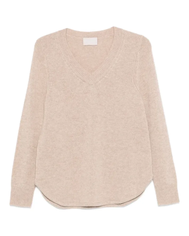 hemisphere Pullover mit V-Ausschnitt - Nude Nude