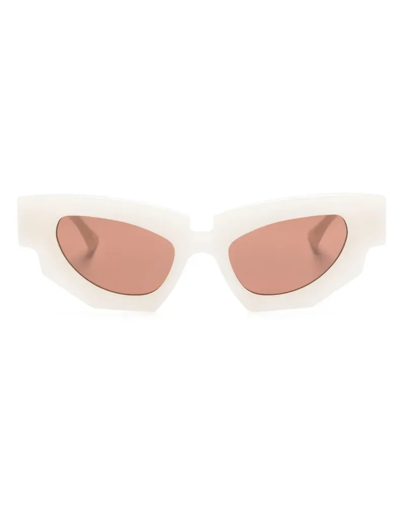 KUBORAUM Sonnenbrille mit Butterfly-Gestell - Weiß Weiß