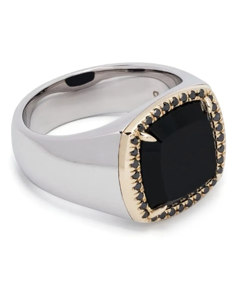 Tom Wood May Ring mit Beschlägen - Silber Silber