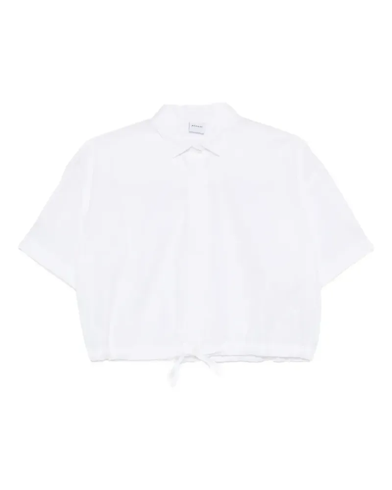 ASPESI Hemd mit Kordelzug - Weiß Weiß