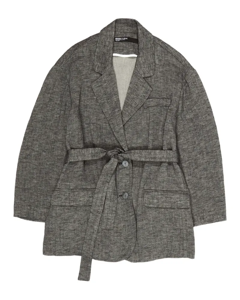 BIMBA Y LOLA Mantel mit Gürtel - Grau Grau