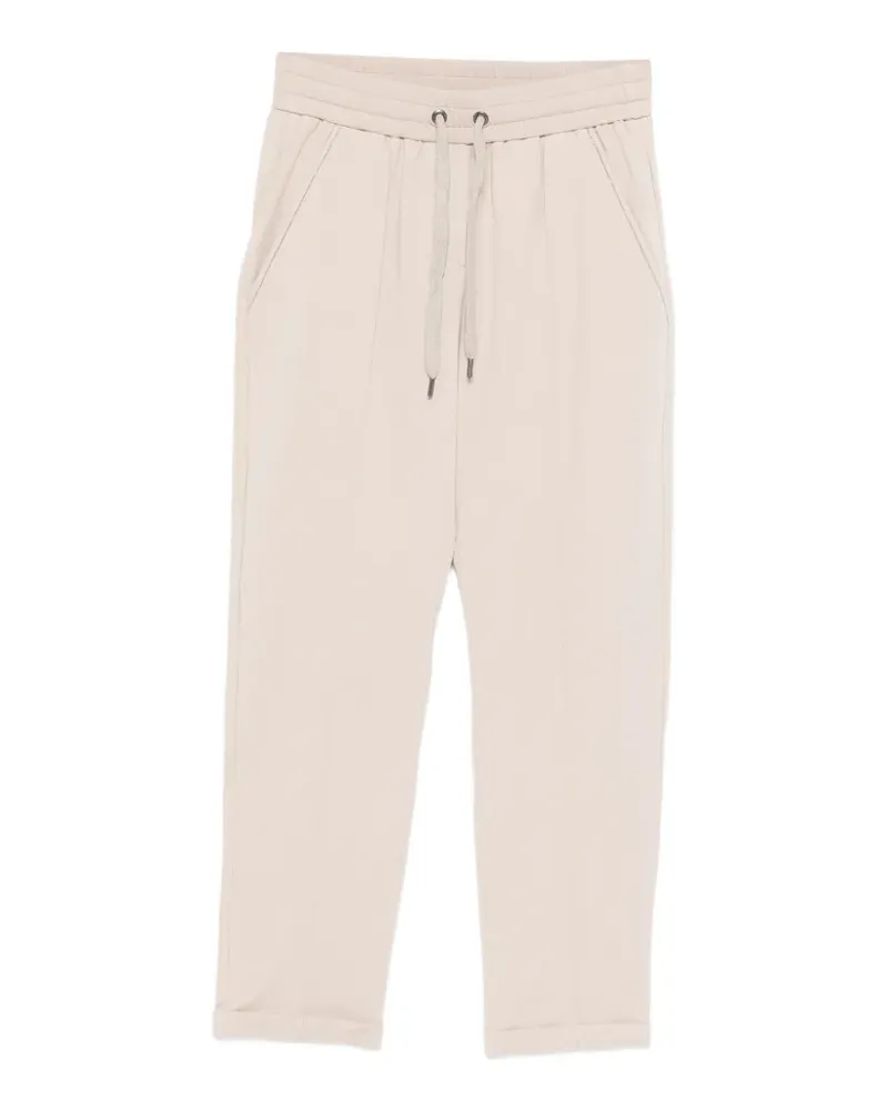 Brunello Cucinelli drawstring detail trousers - Nude Nude