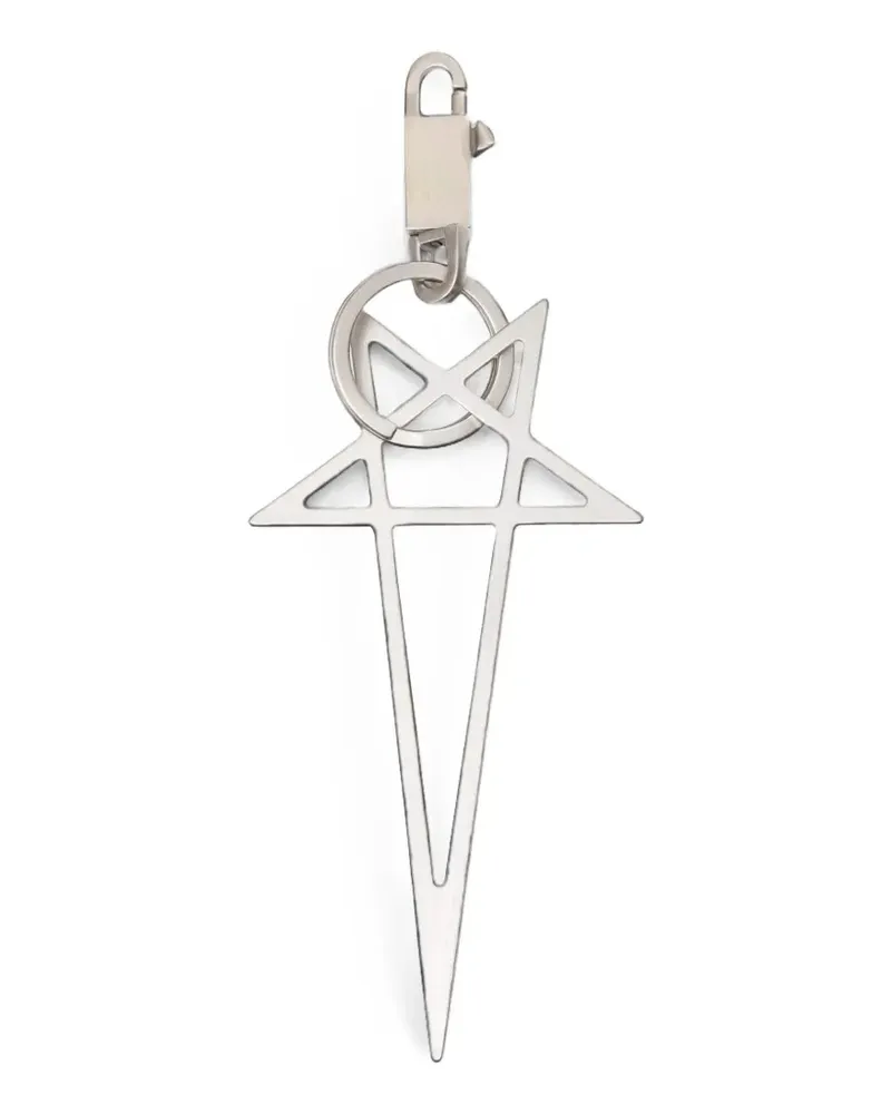 Rick Owens Pentagram' Schlüsselanhänger - Silber Silber