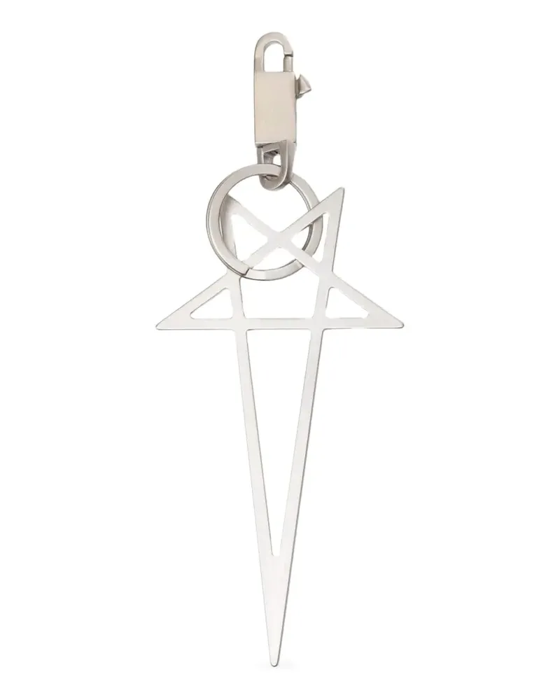 Rick Owens Pentagram' Schlüsselanhänger - Silber Silber