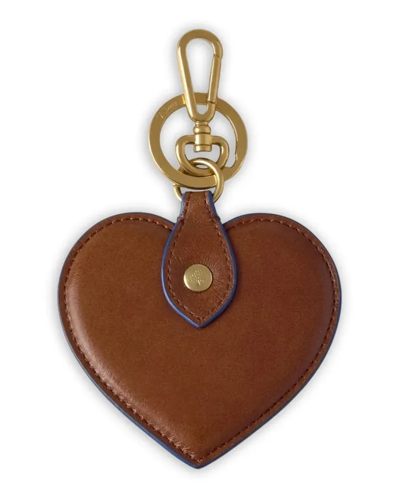 Mulberry Heart leather keyring - Braun Braun