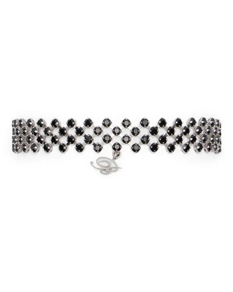 Blumarine Choker mit Strass - Silber Silber