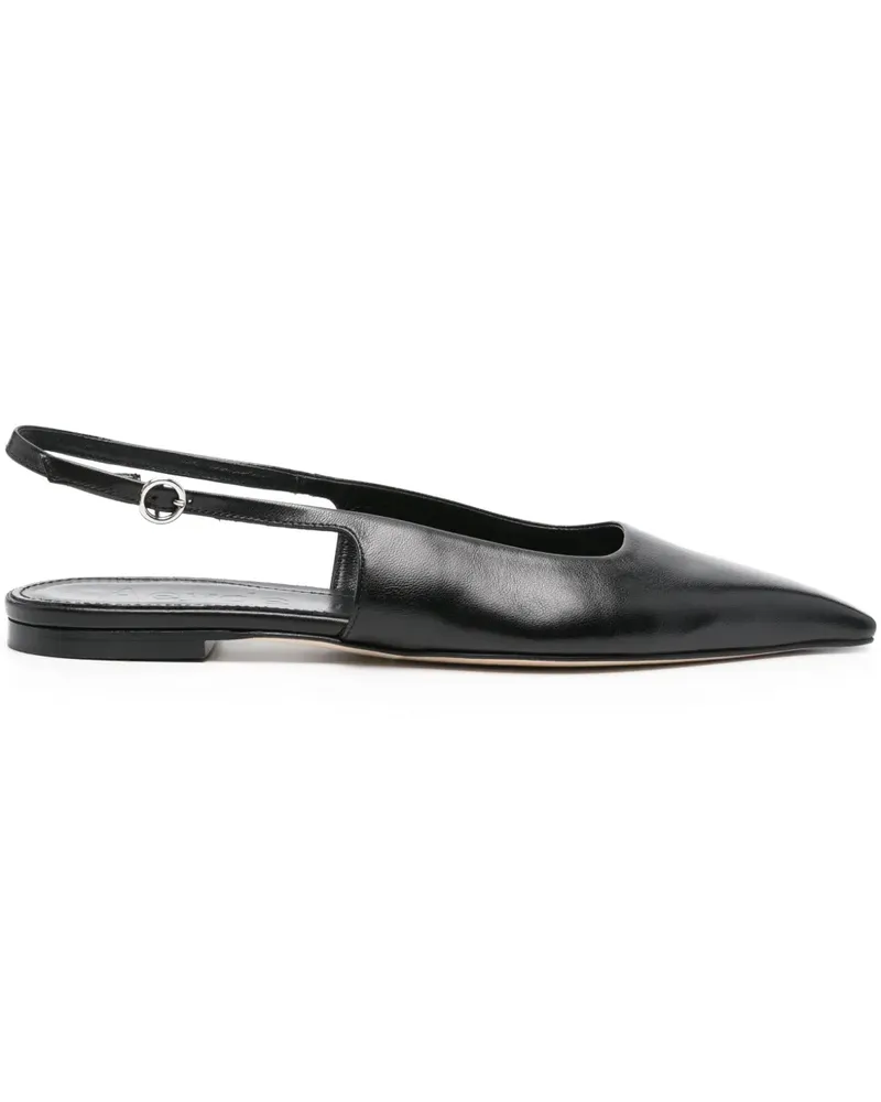aeyde Fedora Ballerinas - Schwarz Schwarz
