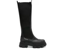 Chunky Chelsea-Boots mit hohem Schaft - Schwarz