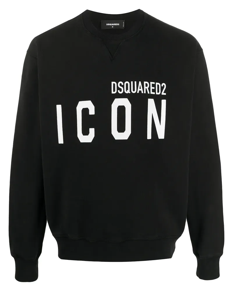 Dsquared2 Sweatshirt mit "Icon"-Print - Schwarz Schwarz