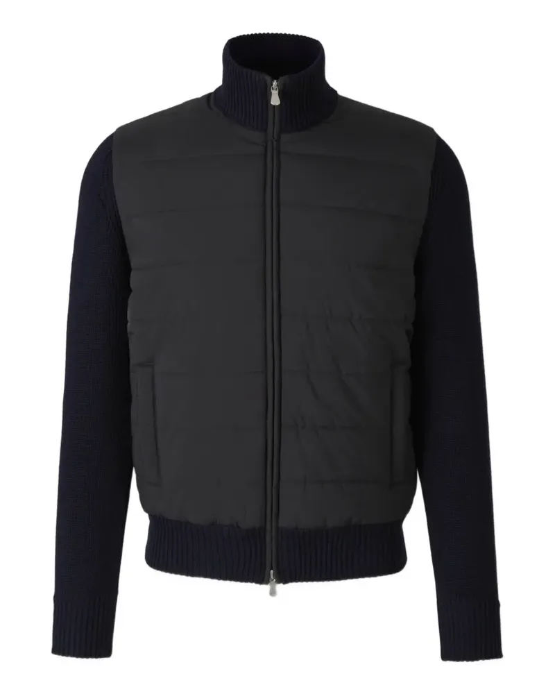Gran Sasso Cardigan mit gestepptem Einsatz - Blau Blau