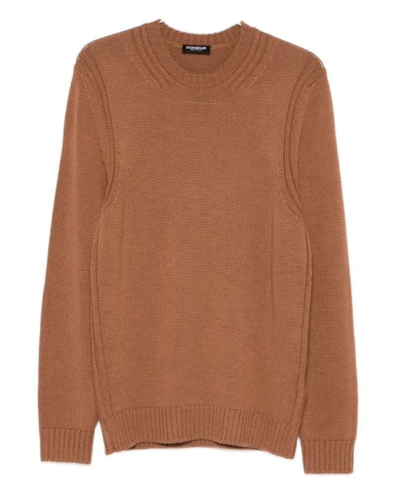 Dondup wool ribbed sweater - Braun Braun