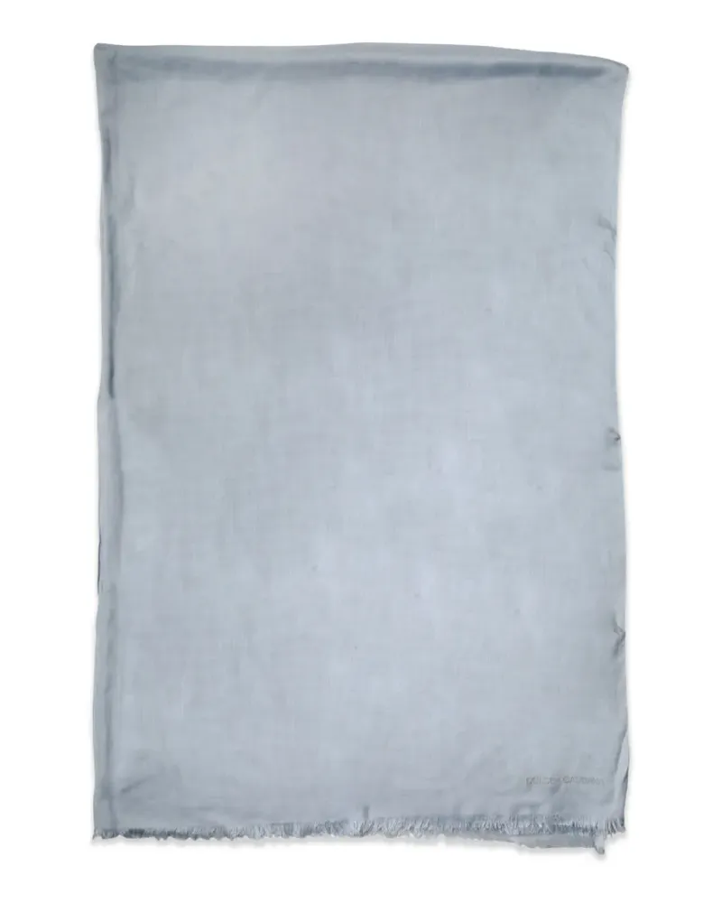 Dolce & Gabbana Schal mit Fransen - Blau Blau