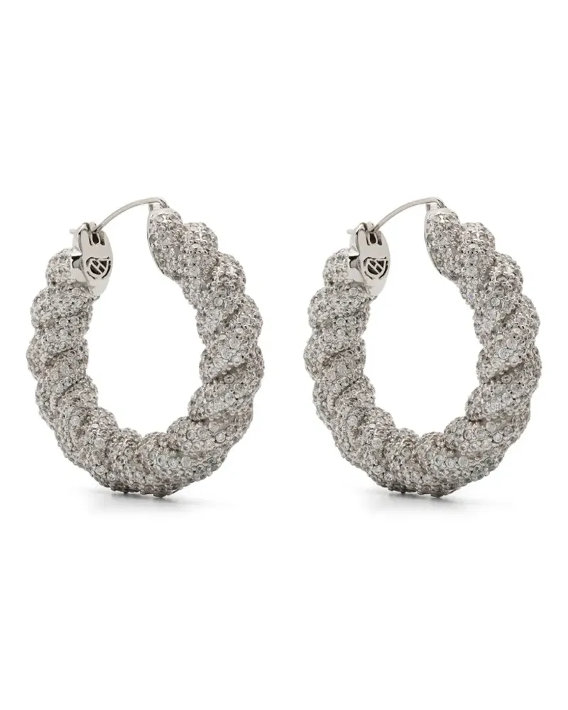 Eddie Borgo Rope Creolen - Silber Silber
