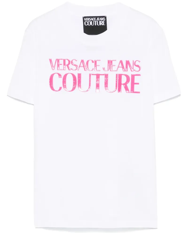 Versace Jeans T-Shirt aus Jersey - Weiß Weiß
