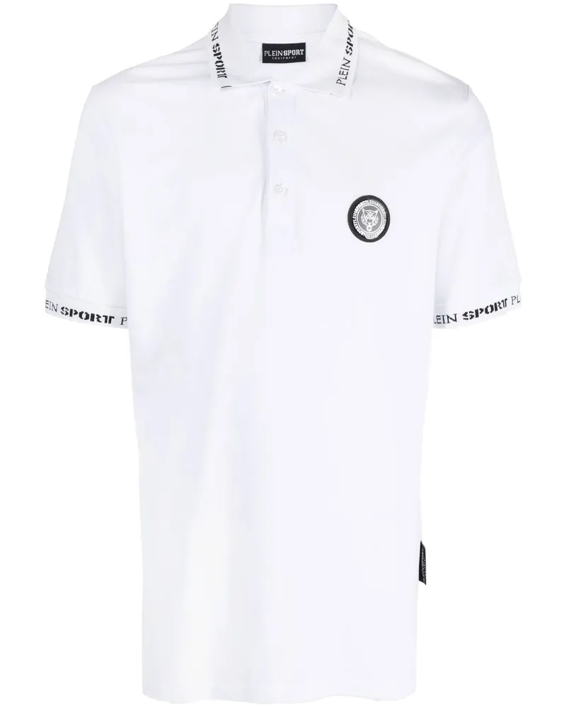 Philipp Plein Poloshirt mit Logo-Patch - Weiß Weiß