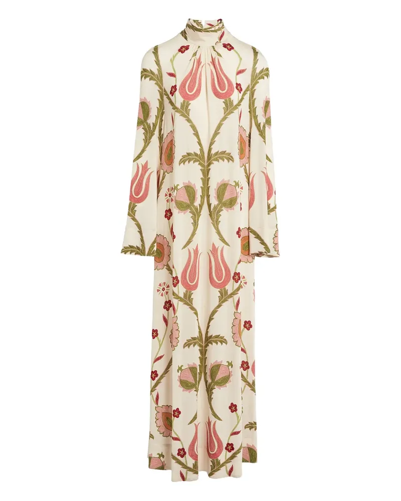 Giambattista Valli Maxikleid mit Blumen-Print - Nude Nude