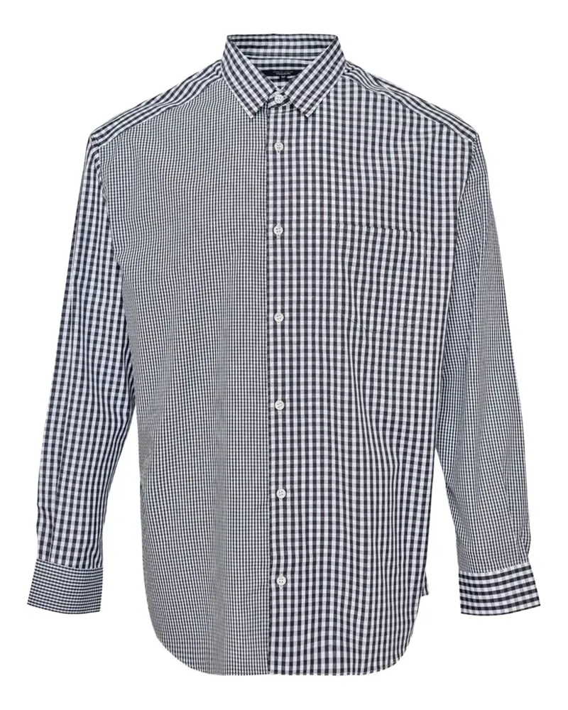 Comme des Garçons checked cotton shirt - Weiß Weiß