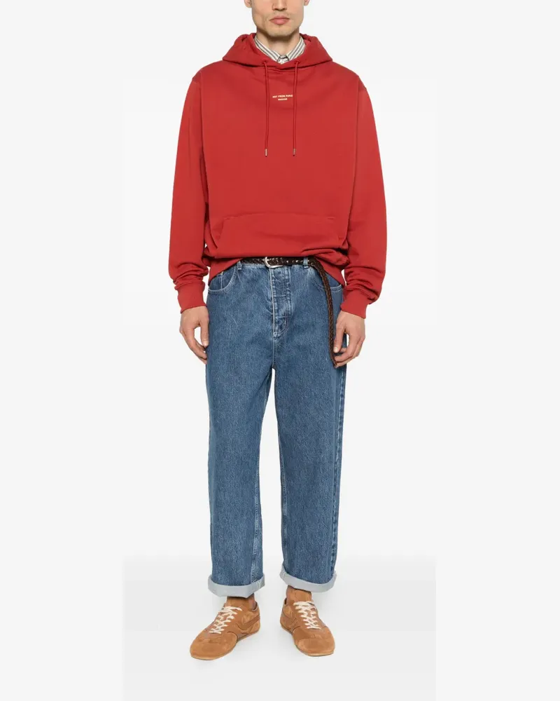 Drôle de Monsieur Slogan hoodie - Rot Rot