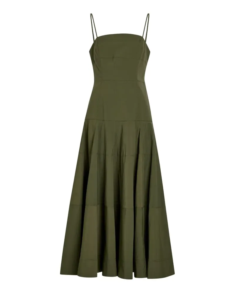 Veronica Beard Ilona Midikleid mit eckigem Ausschnitt - Grün Grün