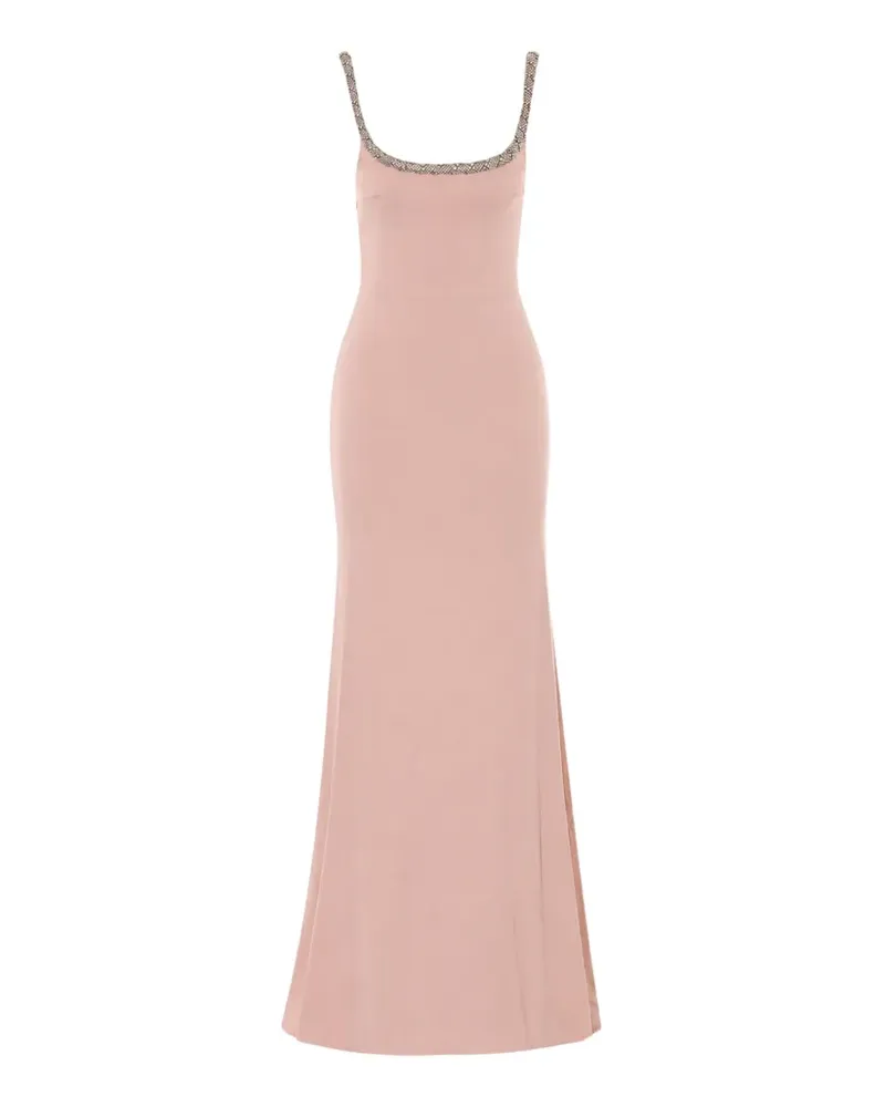 Elisabetta Franchi crystal-embellished sleeveless maxi dress - Rosa Rosa