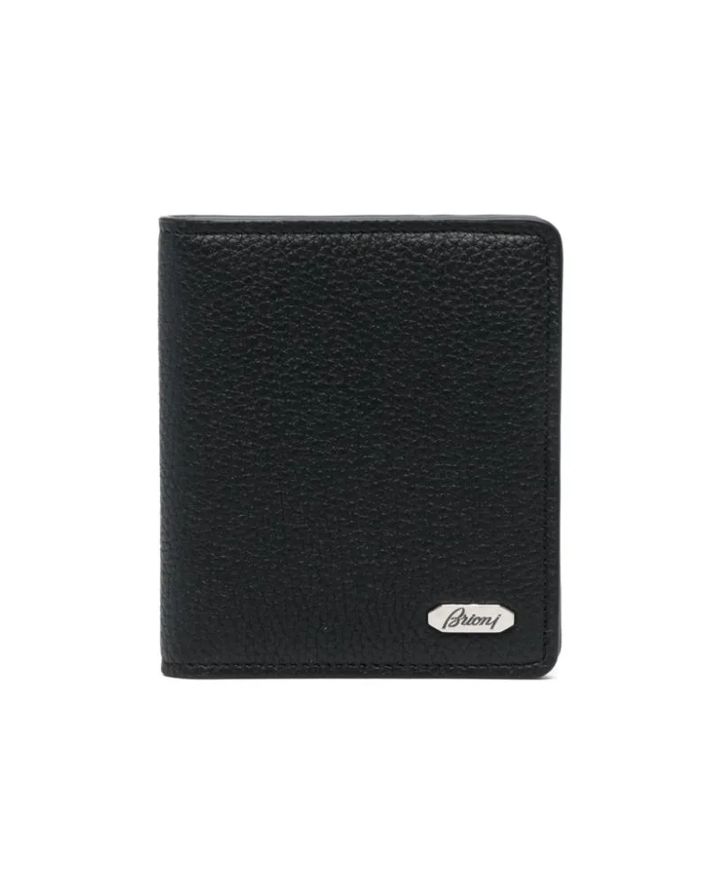 Brioni Portemonnaie mit Klappe - Schwarz Schwarz