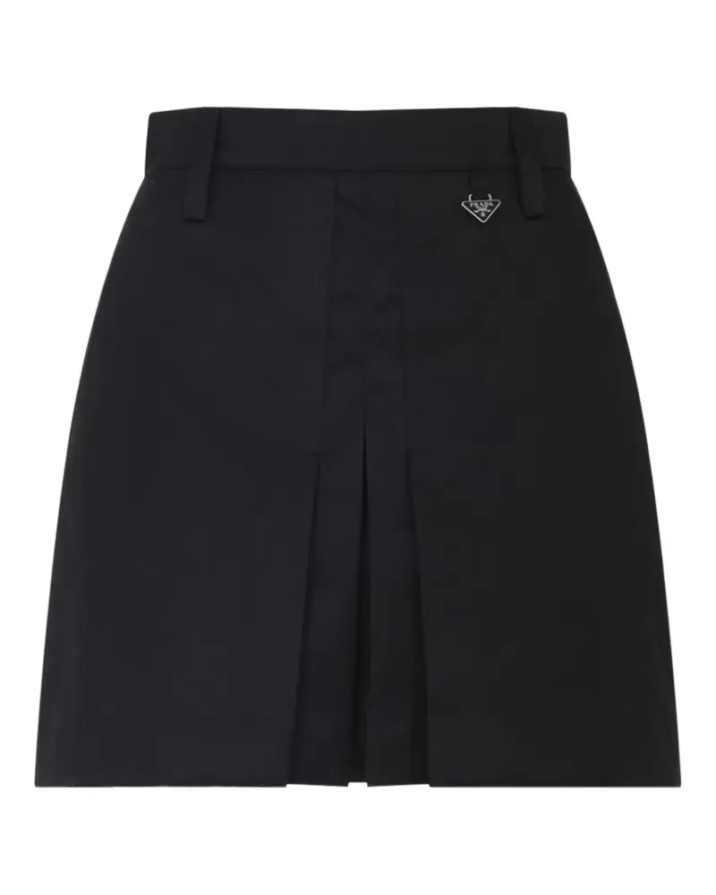 Prada Rock mit plissiertem Einsatz - F0002 NERO F0002