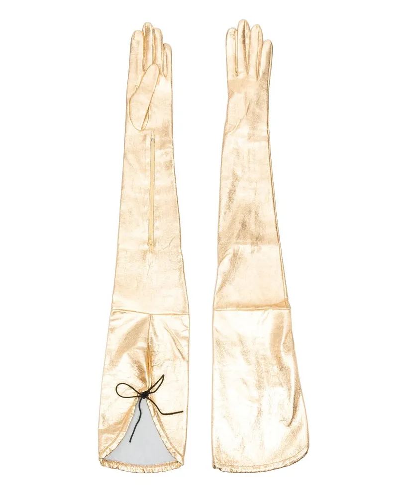 Manokhi Lange Handschuhe - Gold Gold
