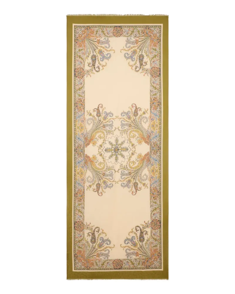 Etro floral jacquard scarf - Nude Nude