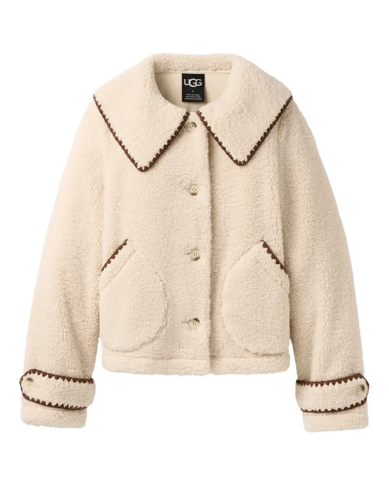 UGG Nikia blanket-stitch jacket - Nude Nude