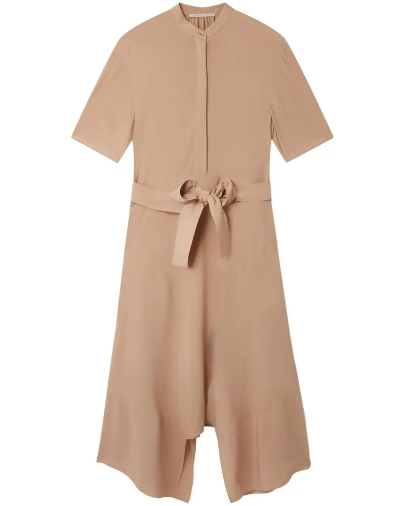 Stella McCartney Midi-Hemdkleid aus Seide - Nude Nude
