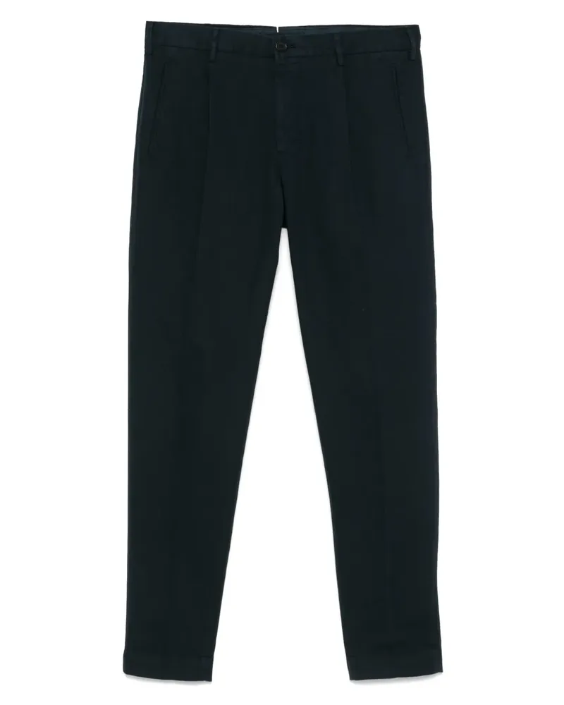 Incotex Hose mit Faltendetail - Blau Blau