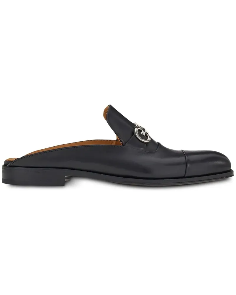 Ferragamo Mules mit Gancini-Detail - Schwarz Schwarz