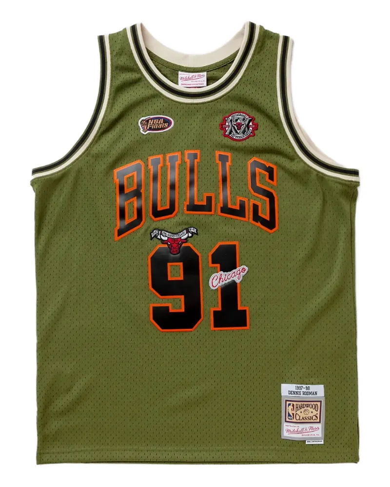 Mitchell & Ness Swingman Chicago Bulls Dennis Rodman 1997-98 Jersey-Tanktop - Grün Grün