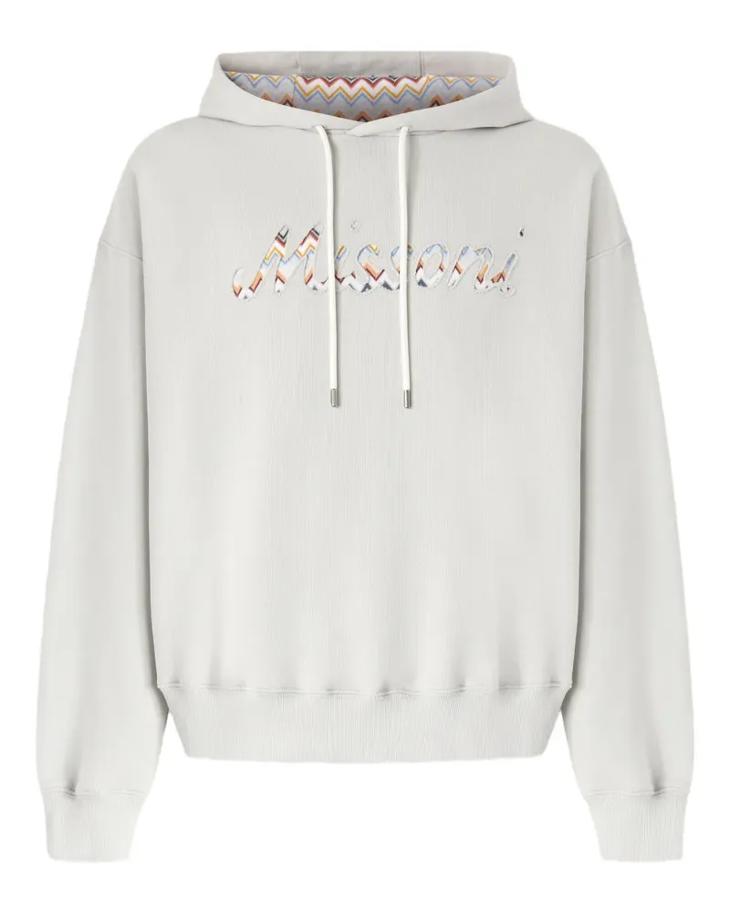 Missoni Hoodie mit Logo-Applikation - Weiß Weiß