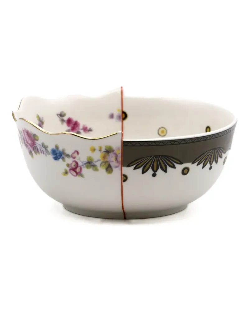 Seletti Schalen mit geometrischem Blumenmuster (2er-Set) - Weiß Weiß