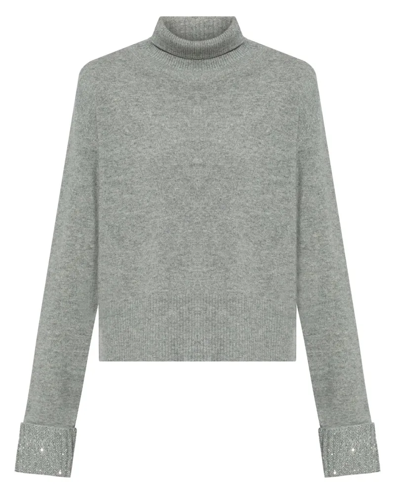 Fabiana Filippi Pullover mit Pailletten - Grau Grau
