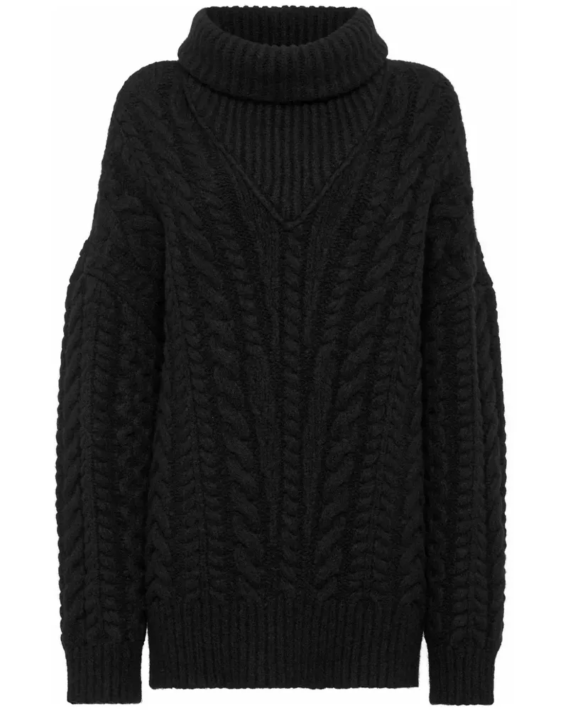 Philipp Plein Skull&Bones Pullover - Schwarz Schwarz