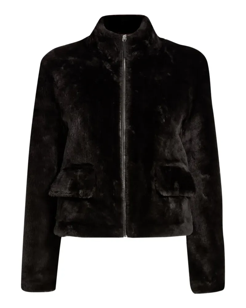 Proenza Schouler Scarlett Jacke aus Shearling - Schwarz Schwarz