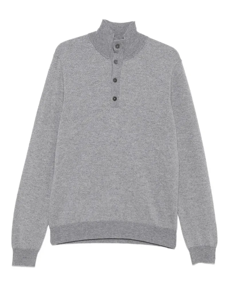 Corneliani Pullover mit Knopfverschluss - Grau Grau