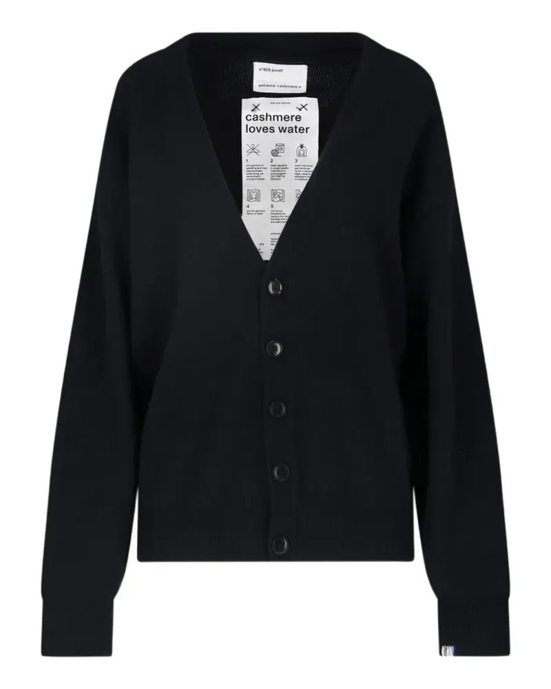 extreme cashmere Jonah V-neck cardigan - Schwarz Schwarz