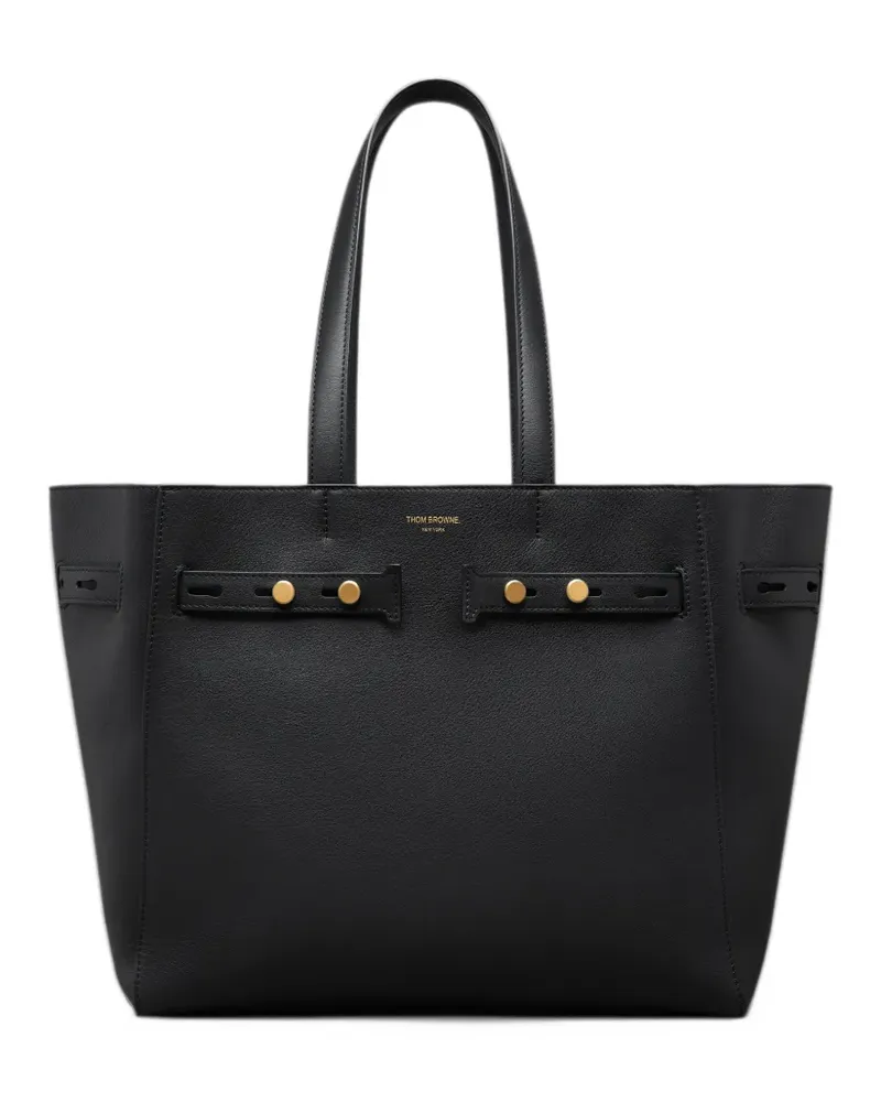 Thom Browne Mrs. Mrs. Thom Cabas Tasche aus weichem Kalbsleder - Schwarz Schwarz