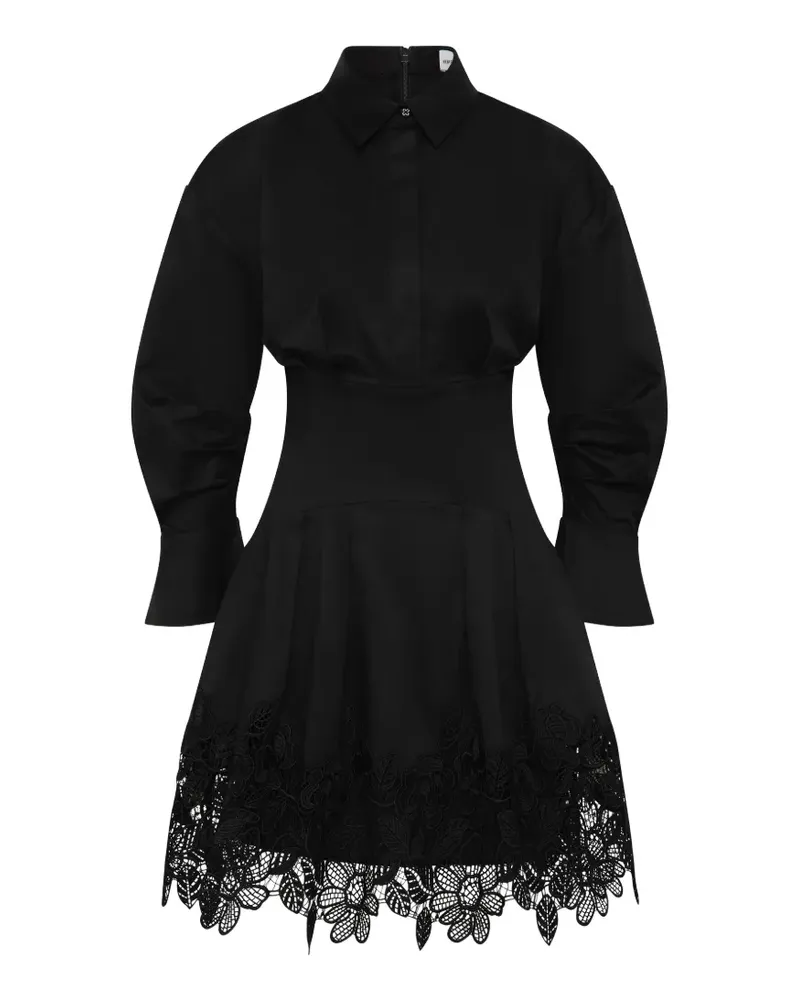 Rebecca Vallance Clarinelle Minikleid mit langen Ärmeln - Schwarz Schwarz