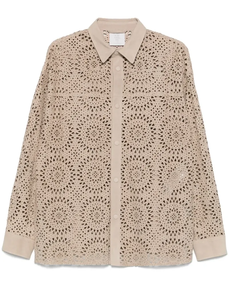 Eleventy Hemd mit Cut-Out - Nude Nude